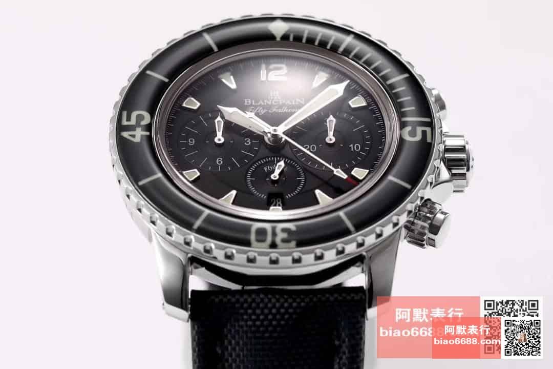 OM Factory Blancpain Fifty Fathoms 50 Fathoms kronograf serisi kol saati - dalış saatlerinin atası, gerçek-replika karşılaştırmalı inceleme — 17. fotoğraf