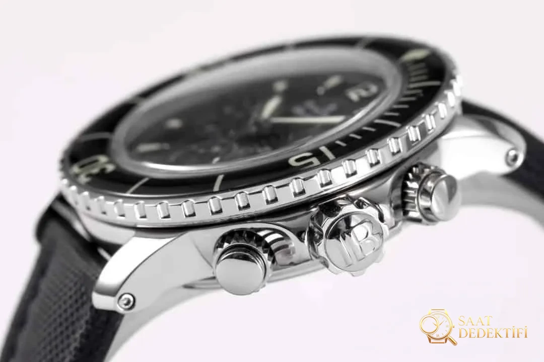 OM Factory Blancpain Fifty Fathoms 50 Fathoms kronograf serisi kol saati - dalış saatlerinin atası, gerçek-replika karşılaştırmalı inceleme - Mekanizma Çark Dizilimi ve Taş Yatakları