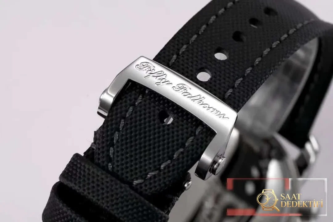 OM Factory Blancpain Fifty Fathoms 50 Fathoms kronograf serisi kol saati - dalış saatlerinin atası, gerçek-replika karşılaştırmalı inceleme - Arka Kapak Gravür ve Seri Numarası
