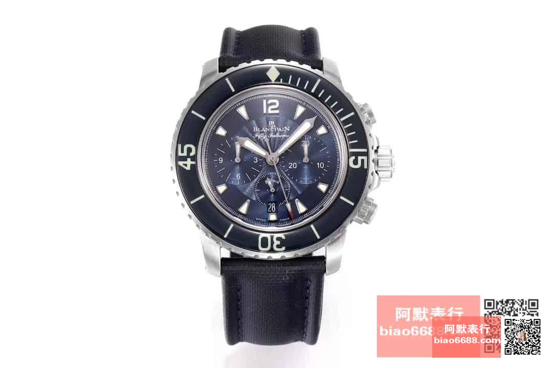 OM Factory Blancpain Fifty Fathoms 50 Fathoms kronograf serisi kol saati - dalış saatlerinin atası, gerçek-replika karşılaştırmalı inceleme — 26. fotoğraf