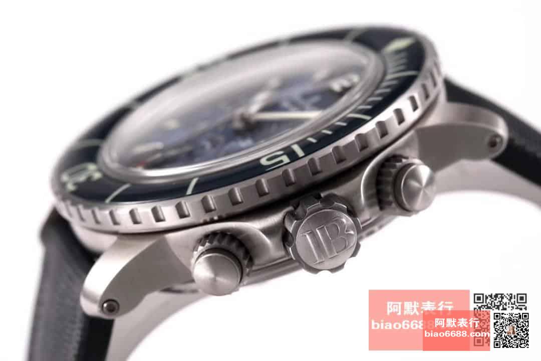 OM Factory Blancpain Fifty Fathoms 50 Fathoms kronograf serisi kol saati - dalış saatlerinin atası, gerçek-replika karşılaştırmalı inceleme — 29. fotoğraf