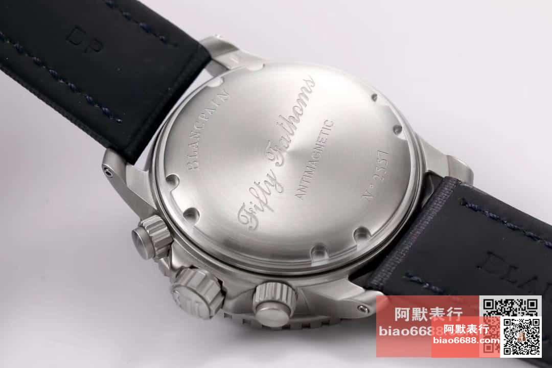 OM Factory Blancpain Fifty Fathoms 50 Fathoms kronograf serisi kol saati - dalış saatlerinin atası, gerçek-replika karşılaştırmalı inceleme — 33. fotoğraf