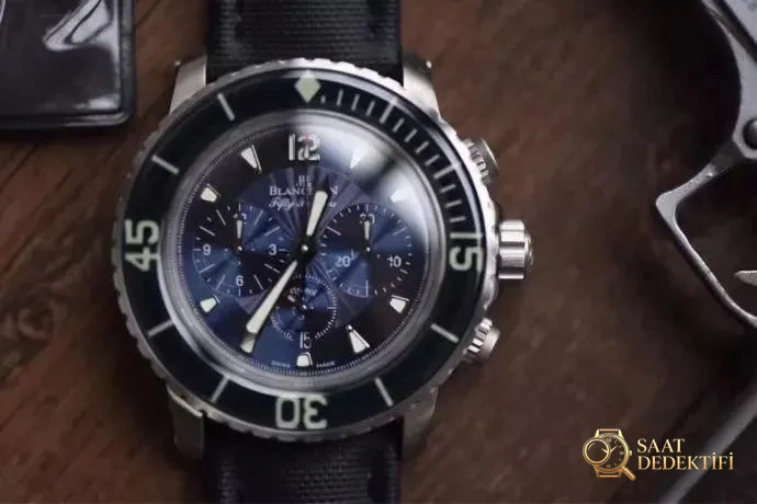 OM Factory Blancpain Fifty Fathoms 5085F çok fonksiyonlu dalış saati - orijinal karşılaştırmalı inceleme - Arka Kapak ve Mekanizma Detayı
