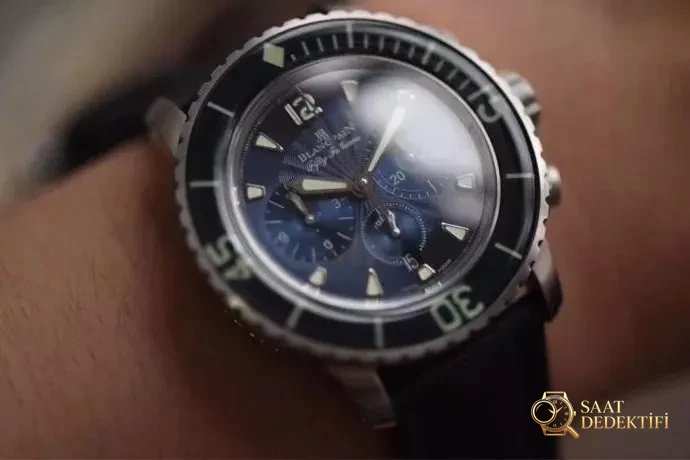 OM Factory Blancpain Fifty Fathoms 5085F çok fonksiyonlu dalış saati - orijinal karşılaştırmalı inceleme - Yan Profil ve Kordon Bağlantısı