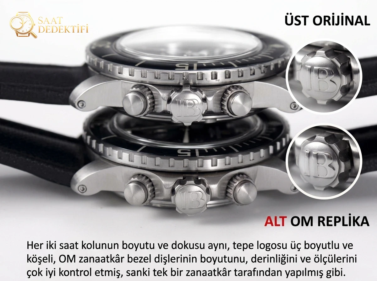 OM Factory Blancpain Fifty Fathoms 5085F çok fonksiyonlu dalış saati - orijinal karşılaştırmalı inceleme - Mekanizma Çark Dizilimi ve Taş Yatakları