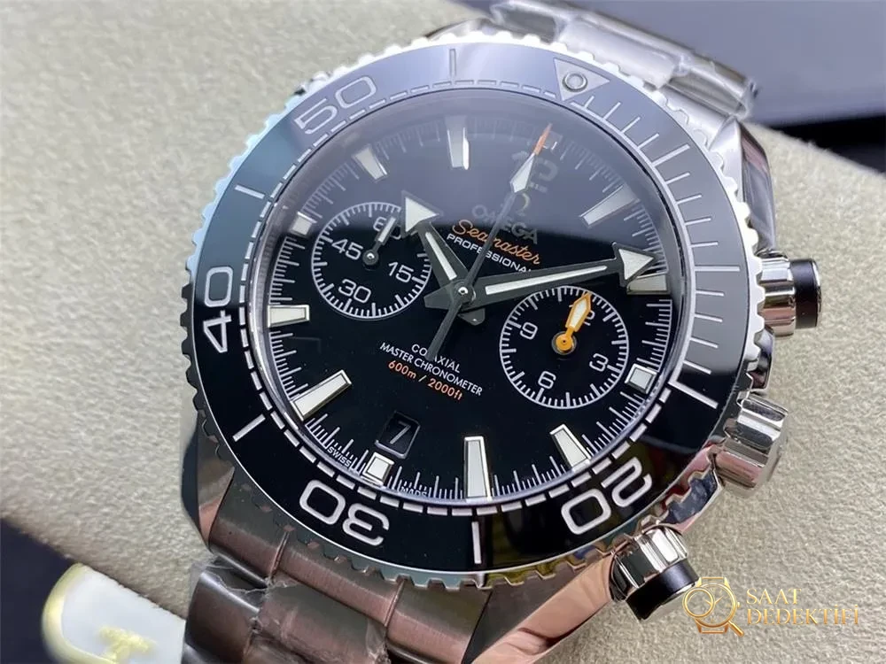 OM Factory Omega Seamaster Planet Ocean 600 V3 kronograf mekanik saatin kalitesi iyi mi? - Kadran Detayı ve Bezel İşçiliği
