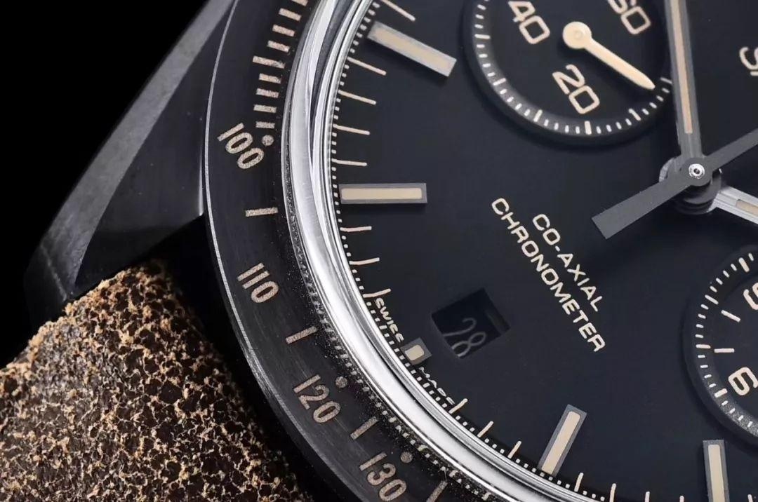OM Factory Omega Speedmaster "Dark Side of the Moon" Vintage Siyah Seramik Saat — Orijinalle Karşılaştırmalı İnceleme — 13. fotoğraf
