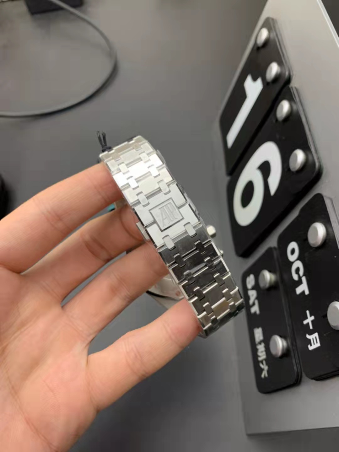 Audemars Piguet Royal Oak Kronograf Mavi Bilezik