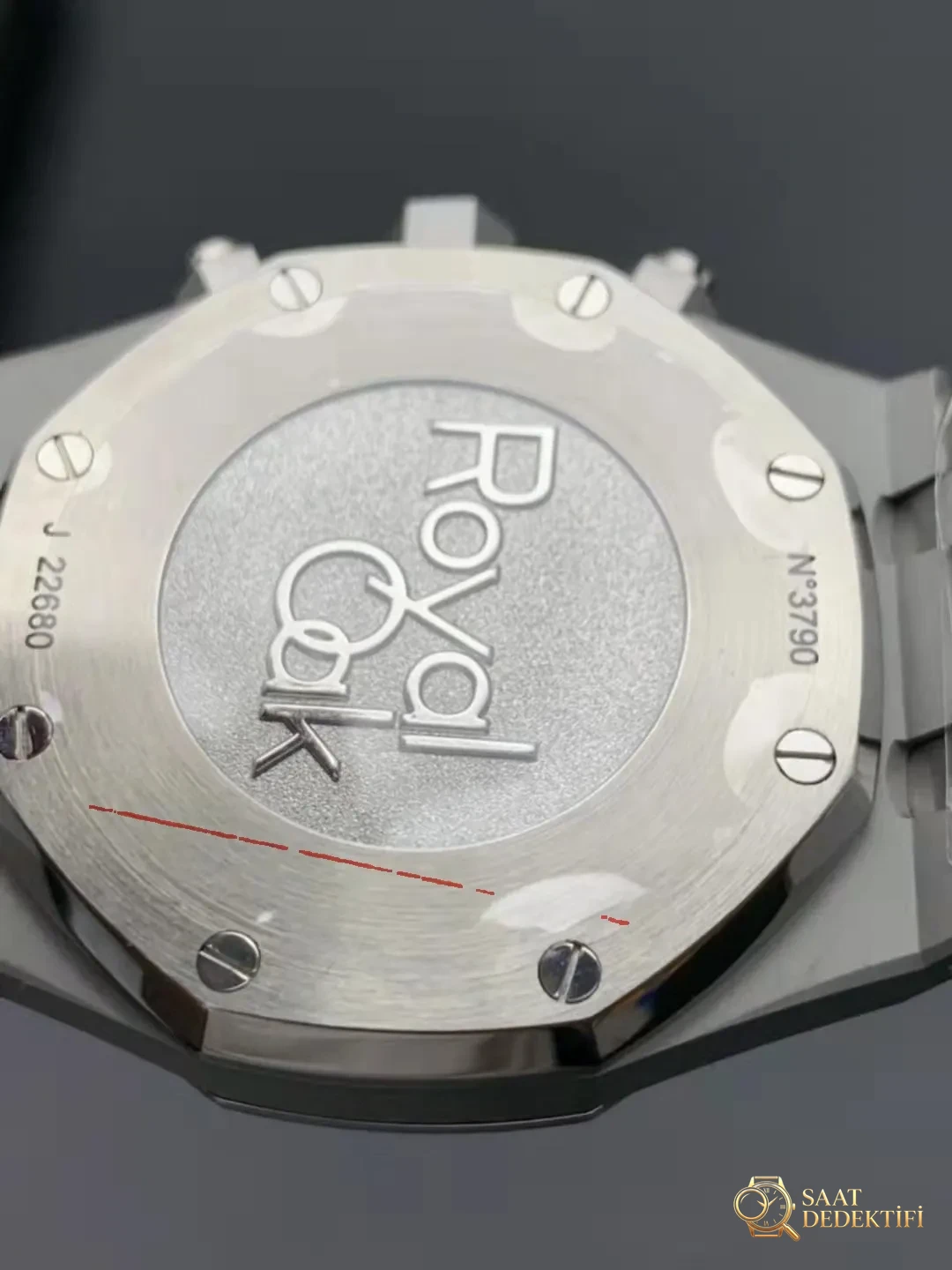 Audemars Piguet Royal Oak Kronograf Mavi Kasa Arkası