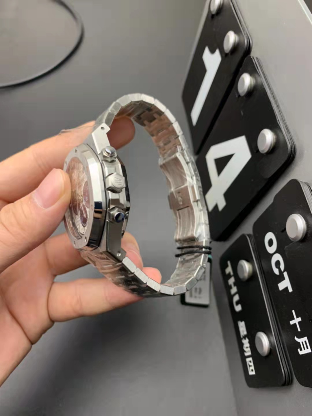 Audemars Piguet Royal Oak Kronograf Beyaz Kurma Kolu