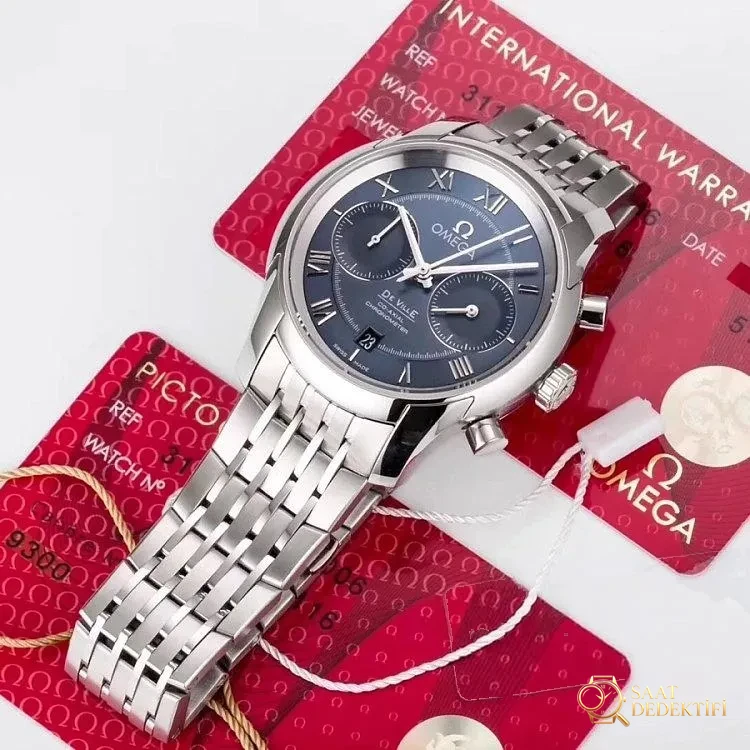 Réplique Omega De Ville Cadran Bleu