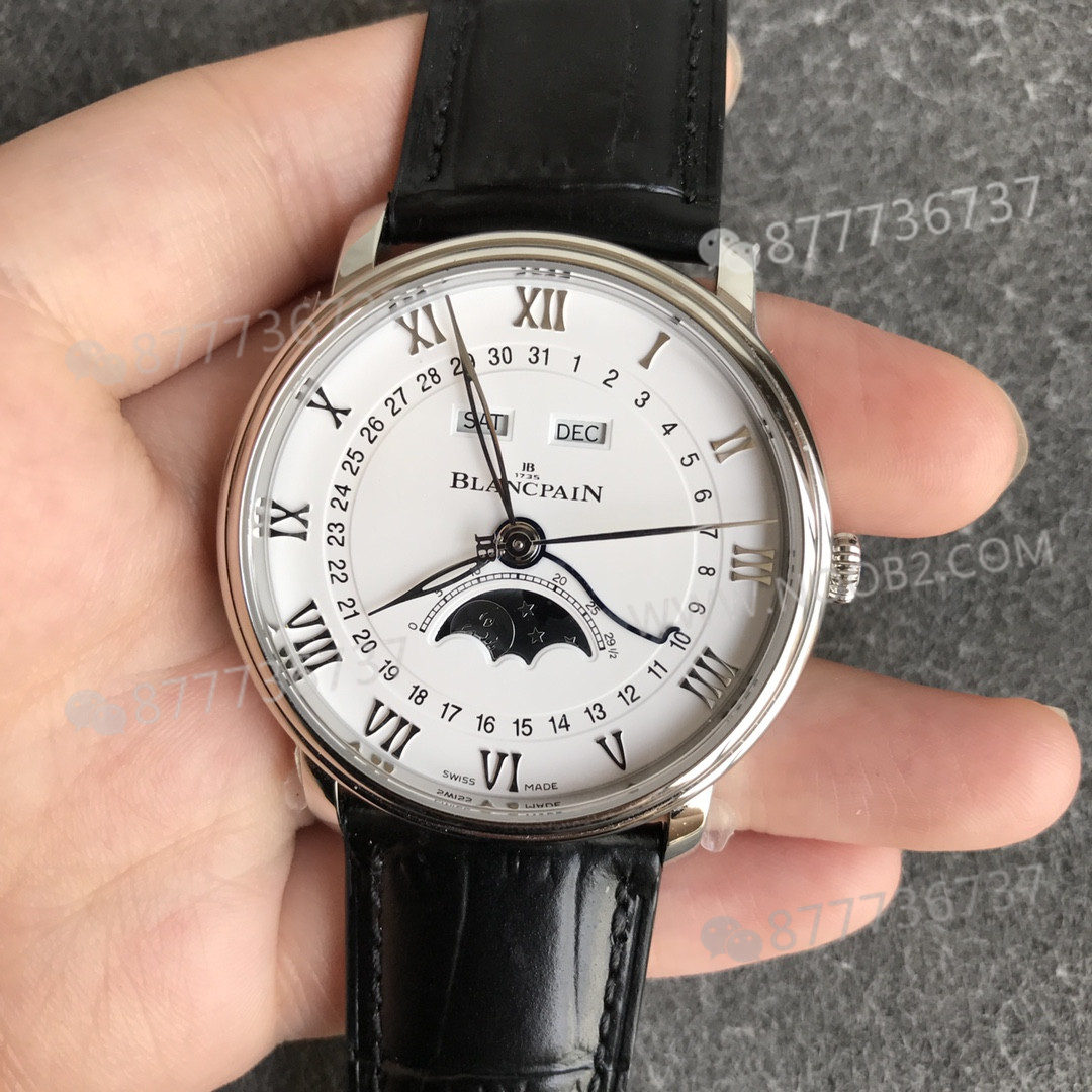 OM Factory V3 sürümü Blancpain 6654 tam takvim ay evreli saatte hangi noktalar geliştirildi? — 2. fotoğraf