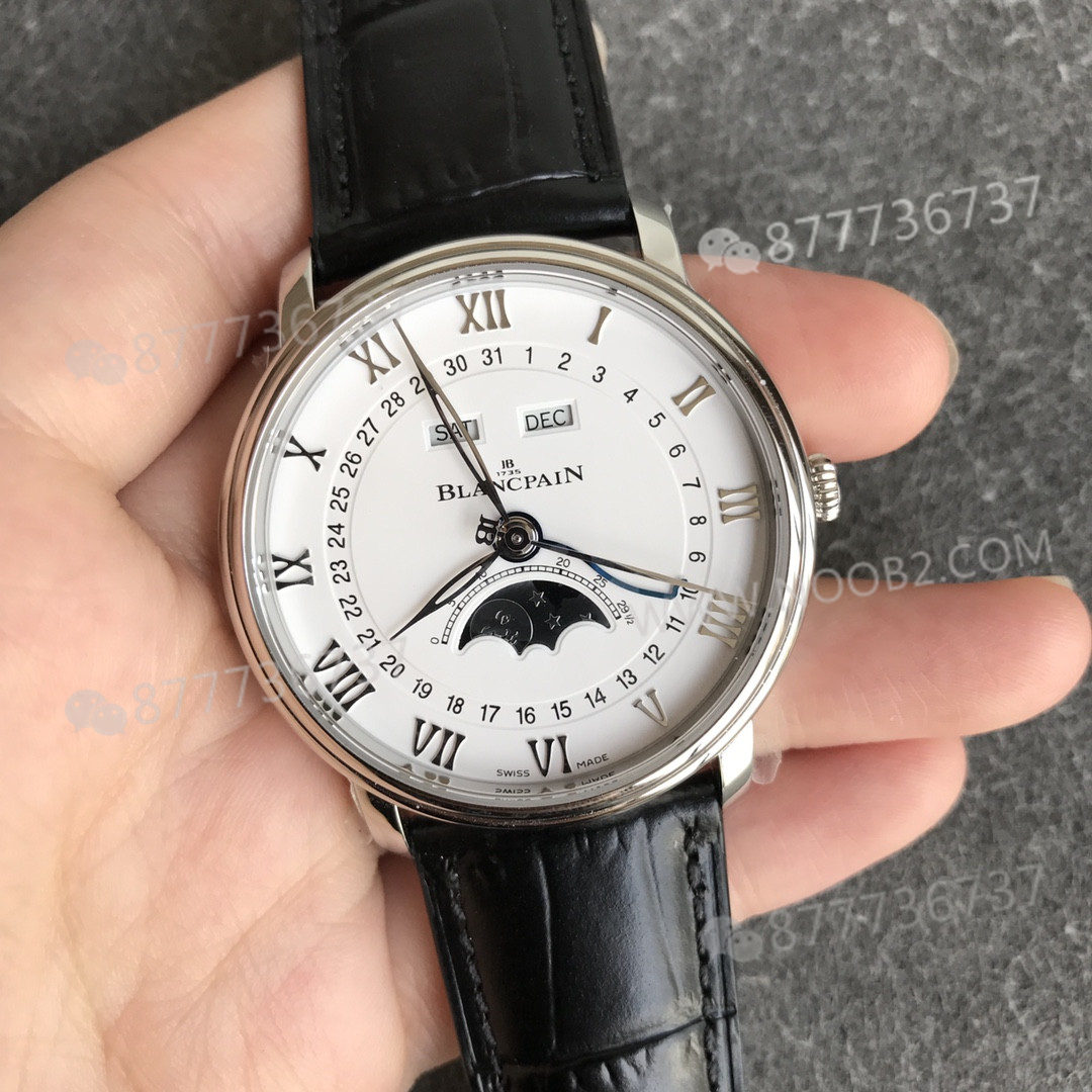 OM Factory V3 sürümü Blancpain 6654 tam takvim ay evreli saatte hangi noktalar geliştirildi? — 4. fotoğraf