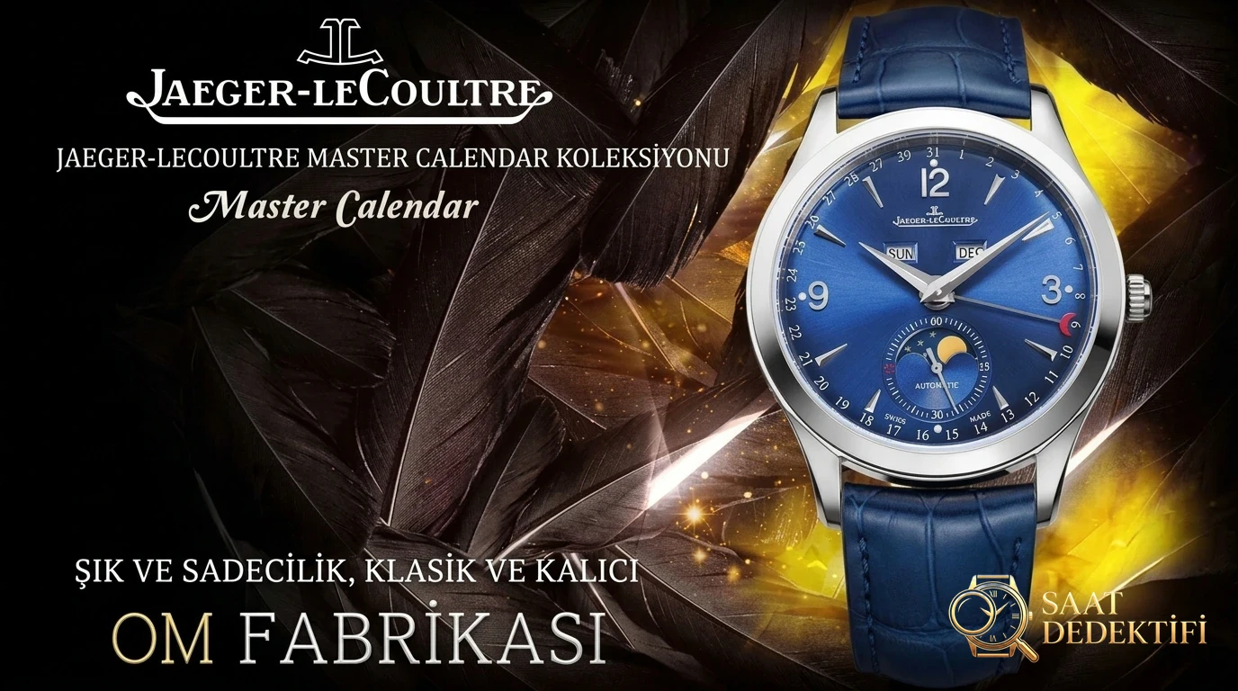OM Jaeger-LeCoultre Master Calendar Ay Evreli 1558420 Yıllık Takvim Kol Saati Gerçek-Replika Karşılaştırmalı İnceleme - Kasa Profili ve Kurma Kolu İncelemesi