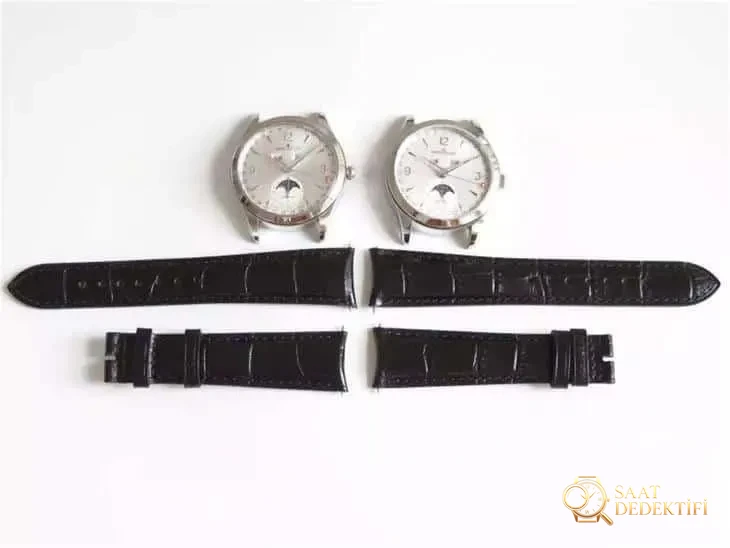 OM Jaeger-LeCoultre Master Calendar Ay Evreli 1558420 Yıllık Takvim Kol Saati Gerçek-Replika Karşılaştırmalı İnceleme - Bilezik, Toka ve Klips Mekanizması