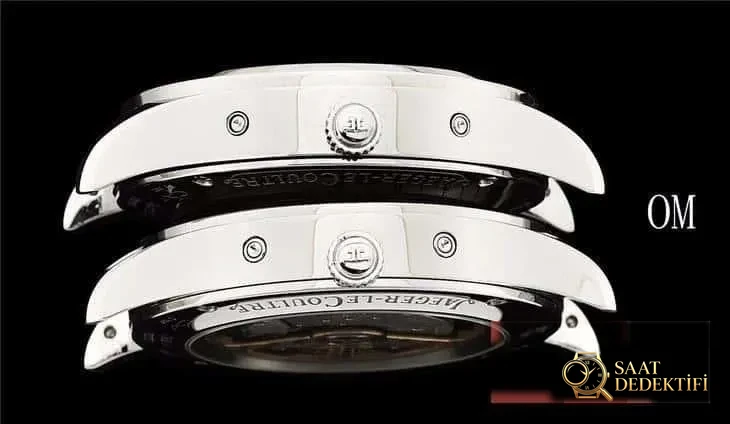 OM Jaeger-LeCoultre Master Calendar Ay Evreli 1558420 Yıllık Takvim Kol Saati Gerçek-Replika Karşılaştırmalı İnceleme - Mekanizma Zemberek ve Balans Detayı