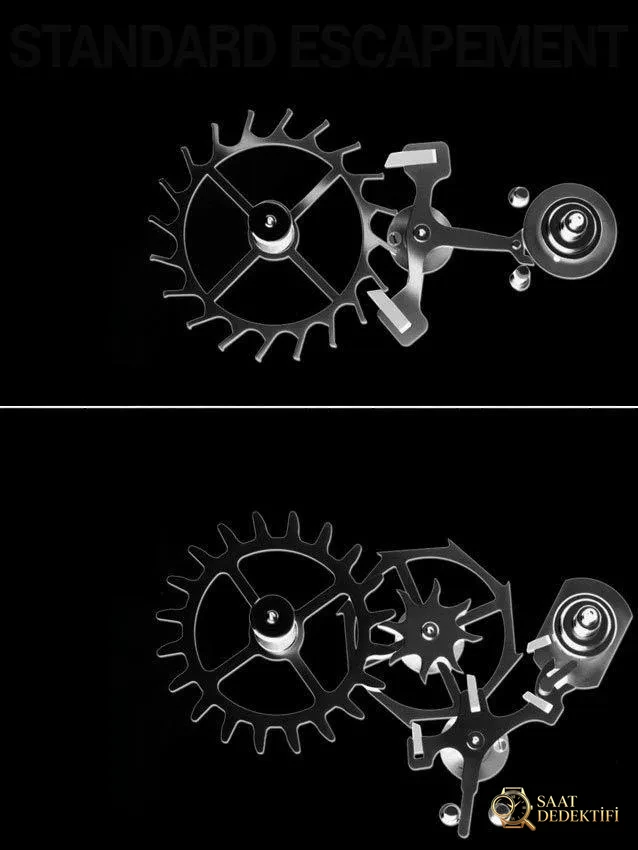 co axial escapement vs standard escapement