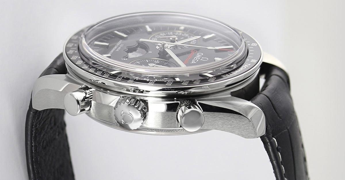 Speedmaster Ay Fazı Master Chronometer Kronograf Butonları kasa profili