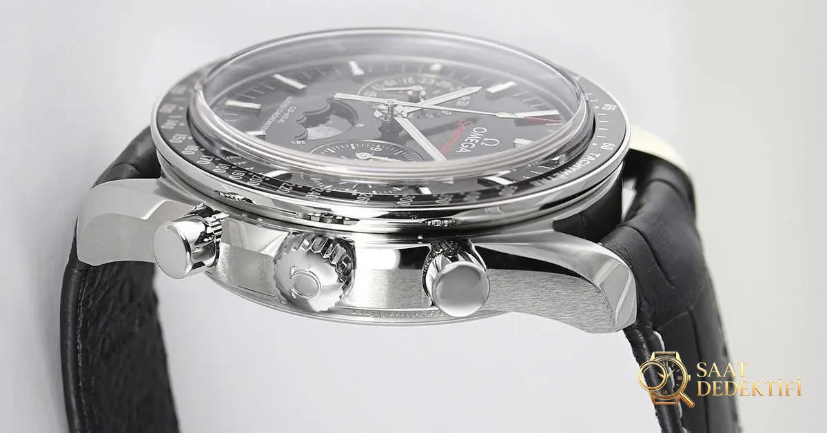 Speedmaster Ay Fazı Master Chronometer Kronograf Butonları kasa profili