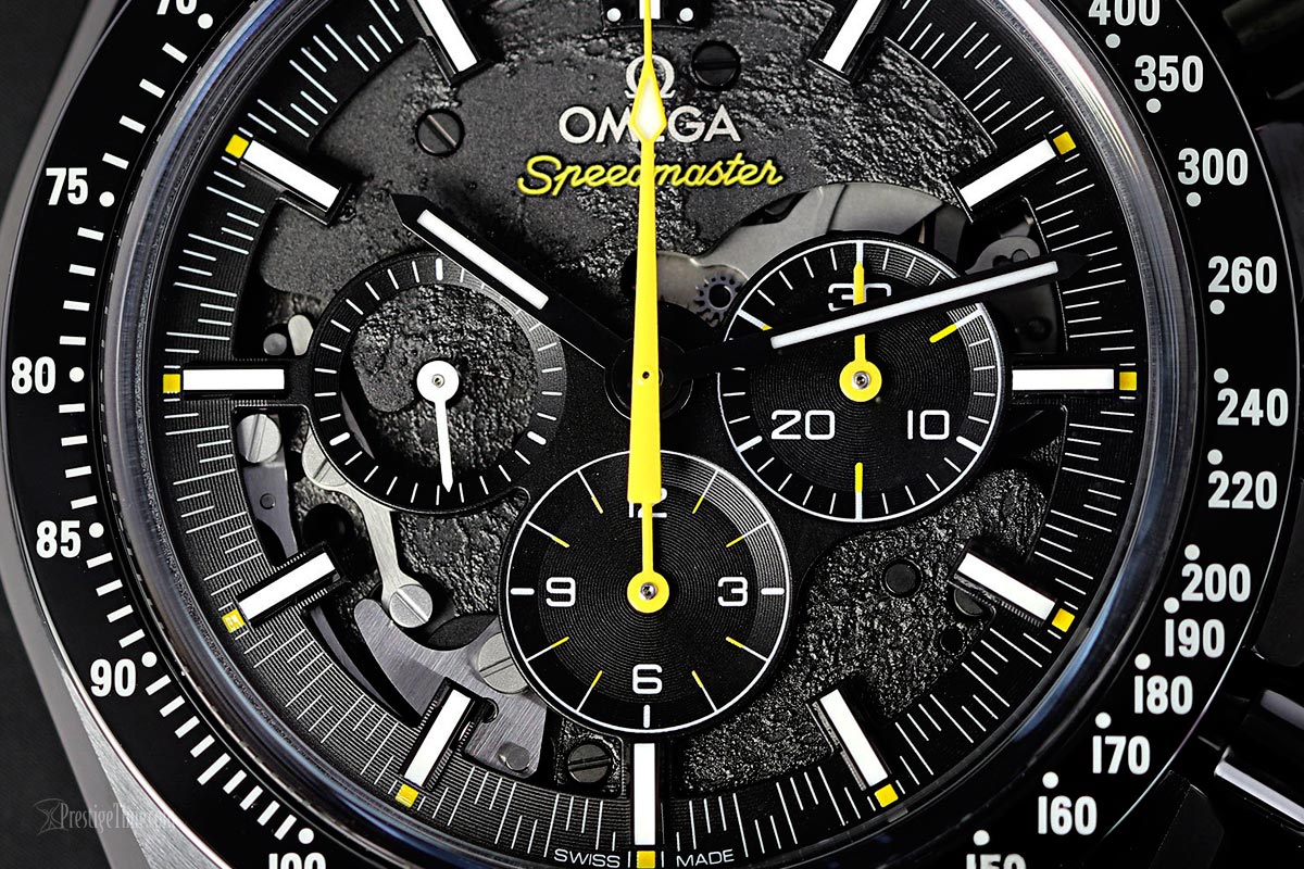 Omega Speedmaster Moonwatch Apollo 8 laser ablated kadran