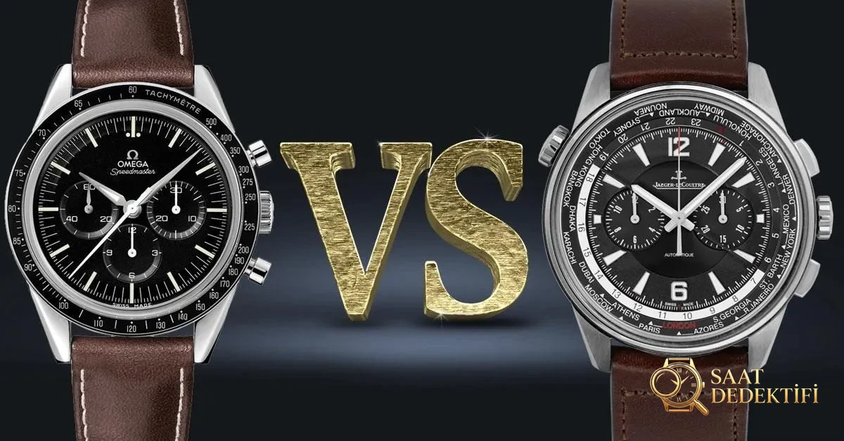Omega vs Jaeger Lecoultre Karşılaştırması - Ön Görünüm ve Kasa Tasarımı