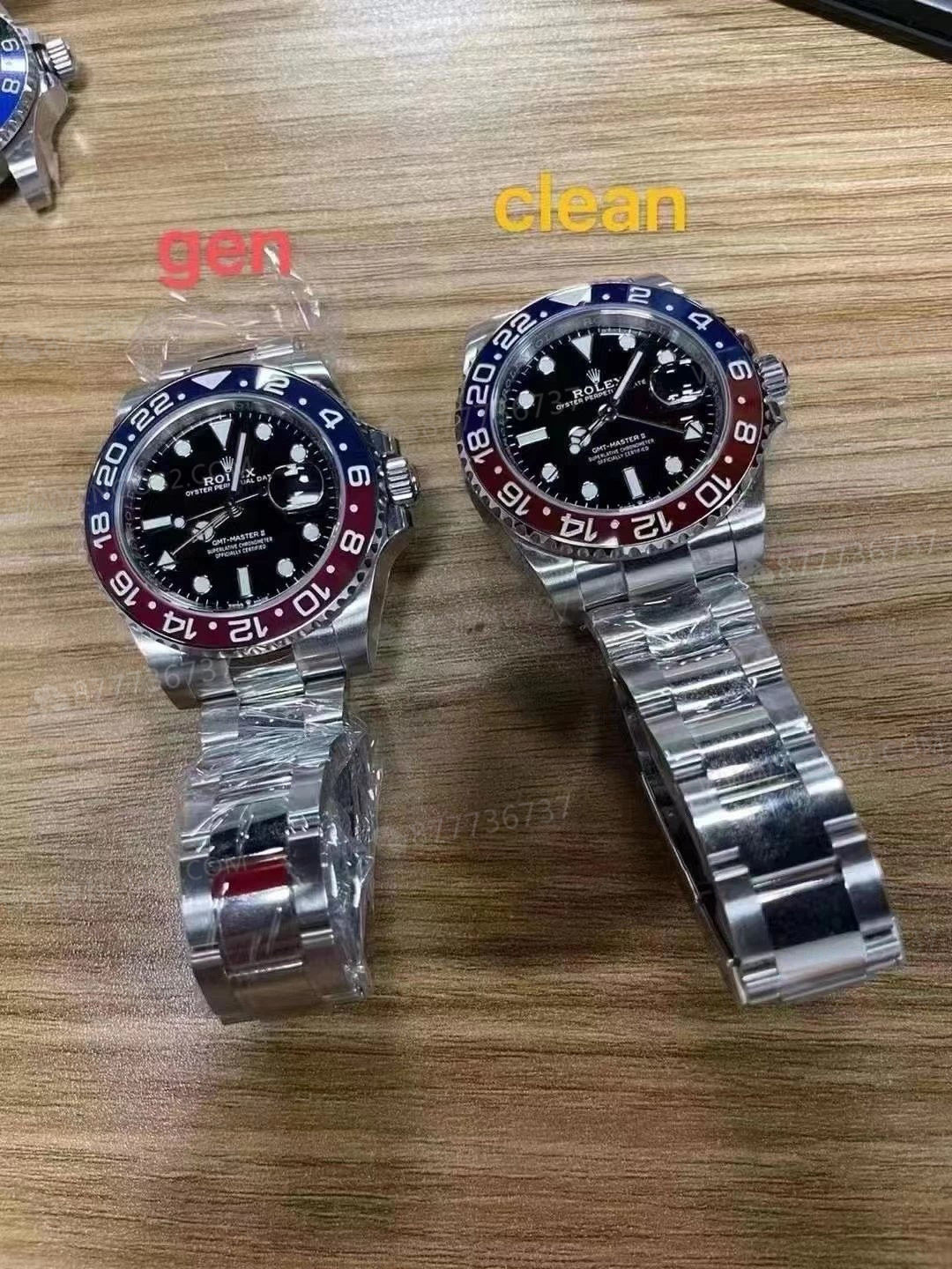 Ön Tanıtım: Clean Rolex GMT Cola bezel - kırmızı-mavi bezel - mavi-siyah bezelde renk farkı var mı? — 2. fotoğraf