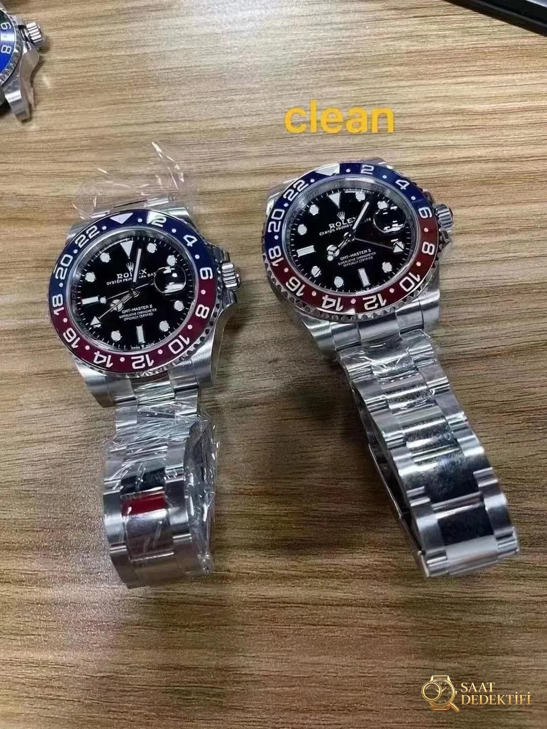 Ön Tanıtım: Clean Rolex GMT Cola bezel - kırmızı-mavi bezel - mavi-siyah bezelde renk farkı var mı? - Kadran Detayı ve Bezel İşçiliği