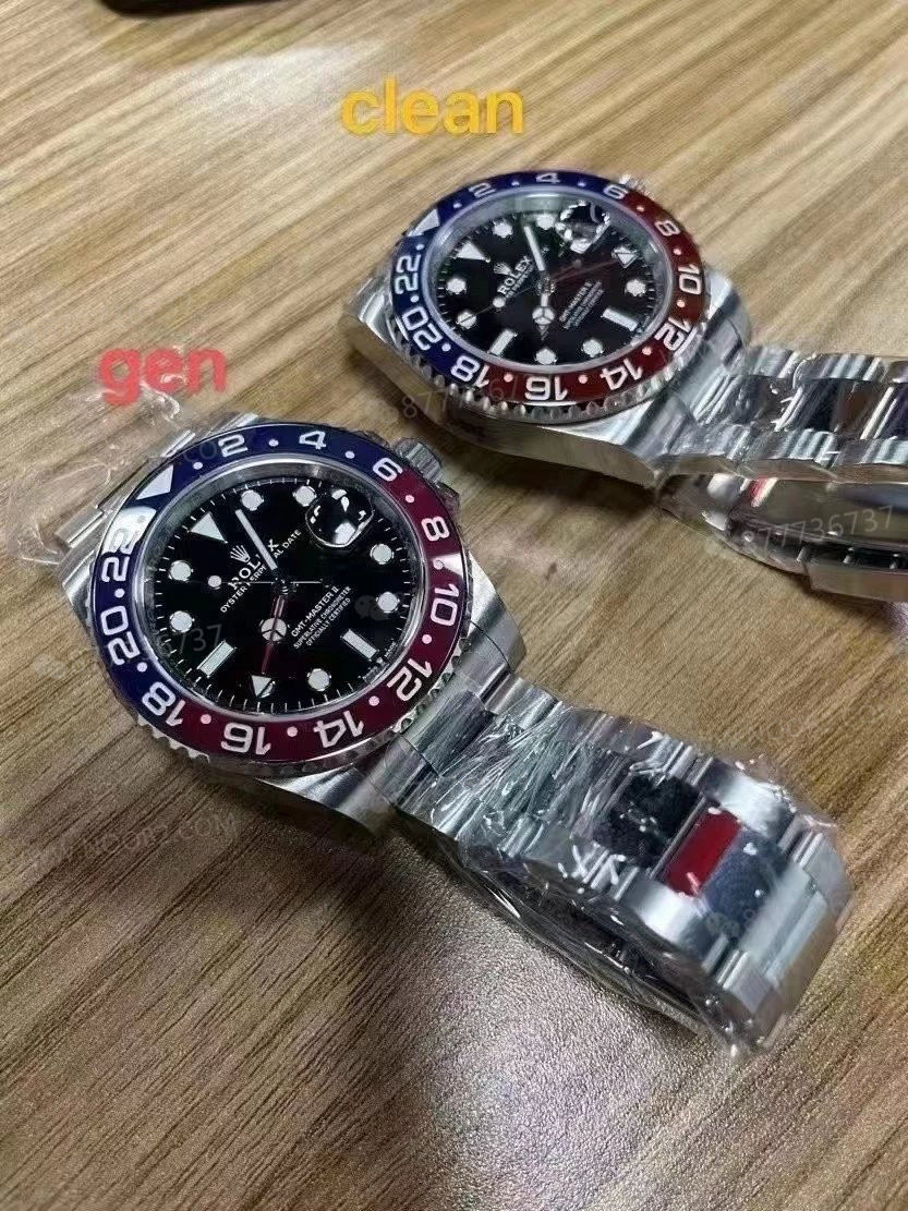 Ön Tanıtım: Clean Rolex GMT Cola bezel - kırmızı-mavi bezel - mavi-siyah bezelde renk farkı var mı? — 3. fotoğraf