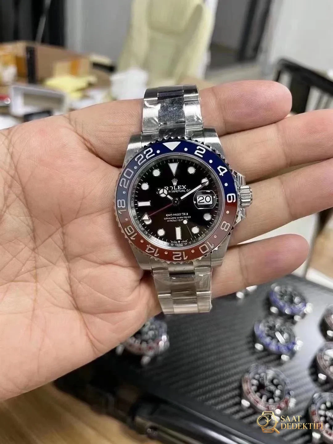 Ön Tanıtım: Clean Rolex GMT Cola bezel - kırmızı-mavi bezel - mavi-siyah bezelde renk farkı var mı? - Bilezik, Toka ve Klips Mekanizması