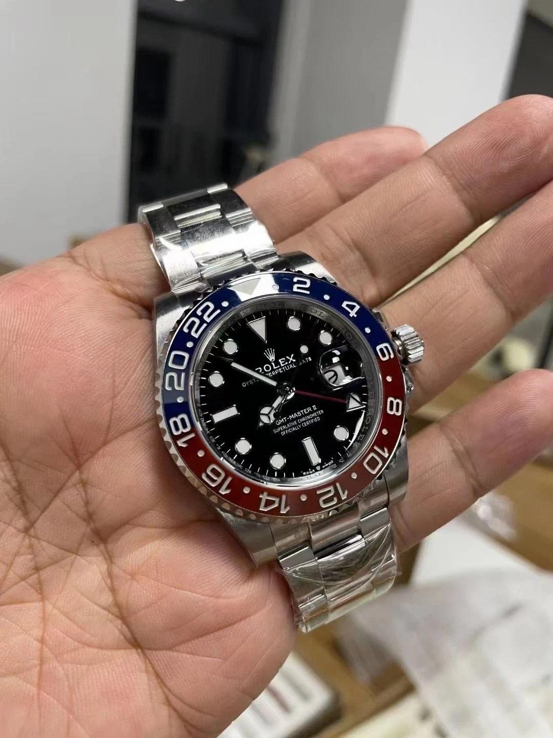Ön Tanıtım: Clean Rolex GMT Cola bezel - kırmızı-mavi bezel - mavi-siyah bezelde renk farkı var mı? — 6. fotoğraf