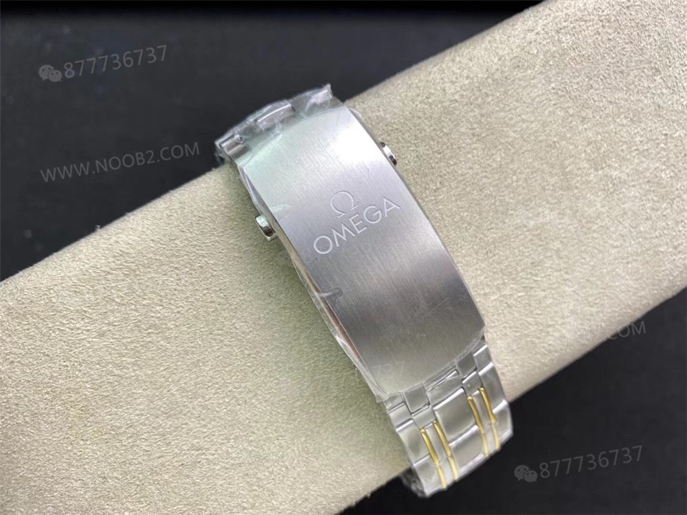 OR Factory Omega Seamaster 300 iki renkli altın-çelik mavi kadran 8800 tek parça mekanizma — 10. fotoğraf