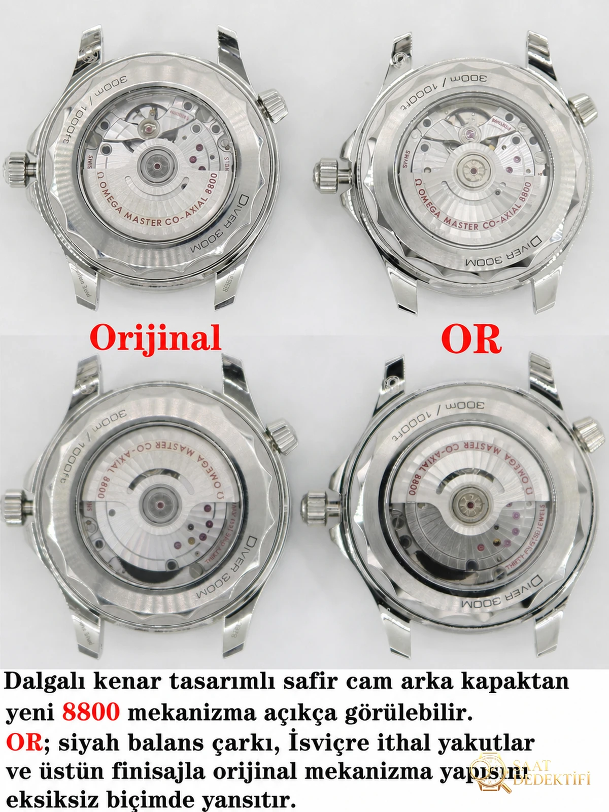 OR Factory Omega Seamaster 300 ile orijinal arasındaki farklar neler? - Bilezik, Toka ve Klips Mekanizması