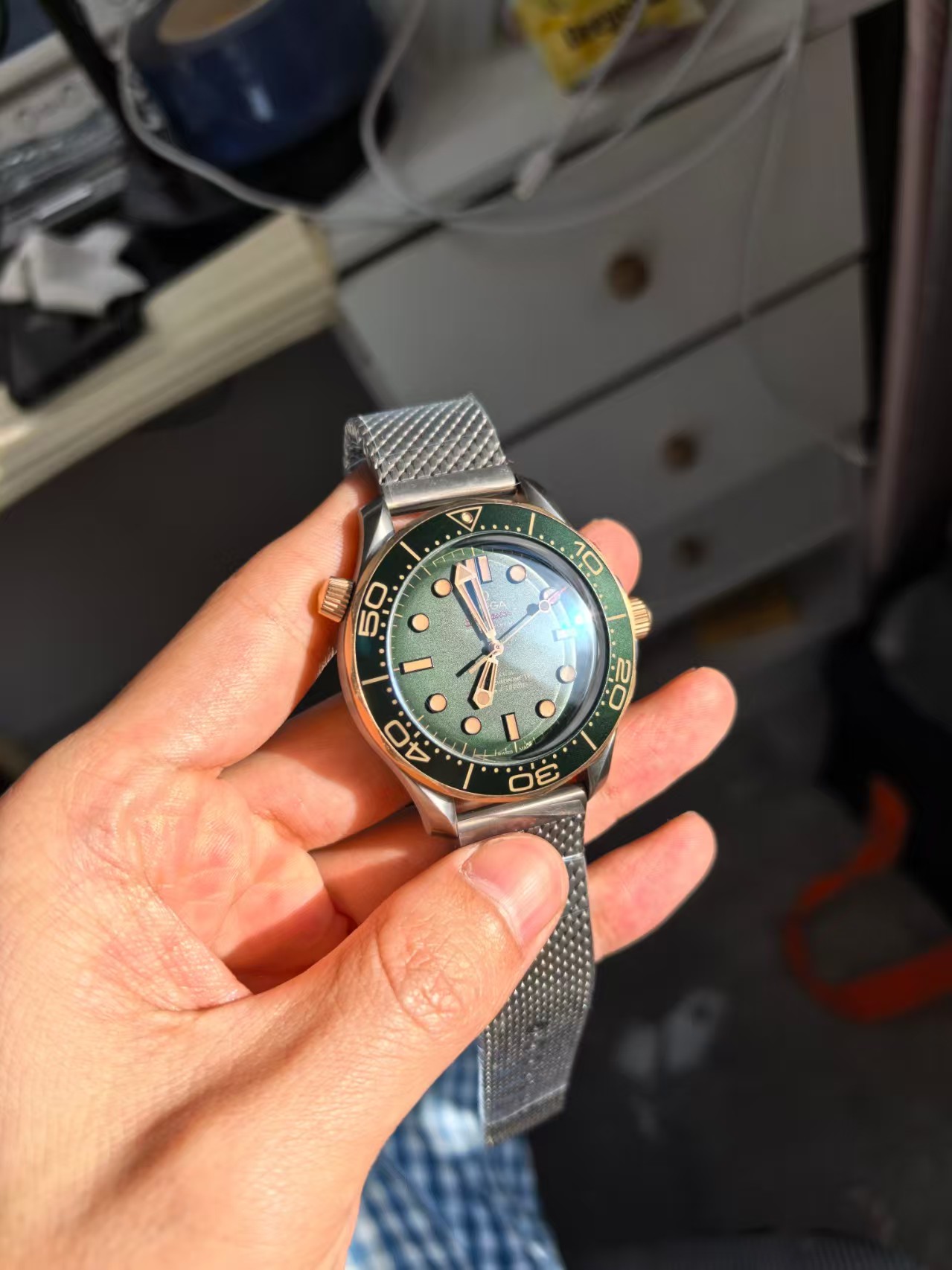 OR Factory Seamaster Bronze Gold Green — 4. fotoğraf
