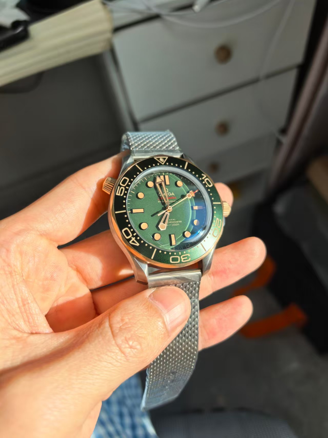 OR Factory Seamaster Bronze Gold Green — 5. fotoğraf