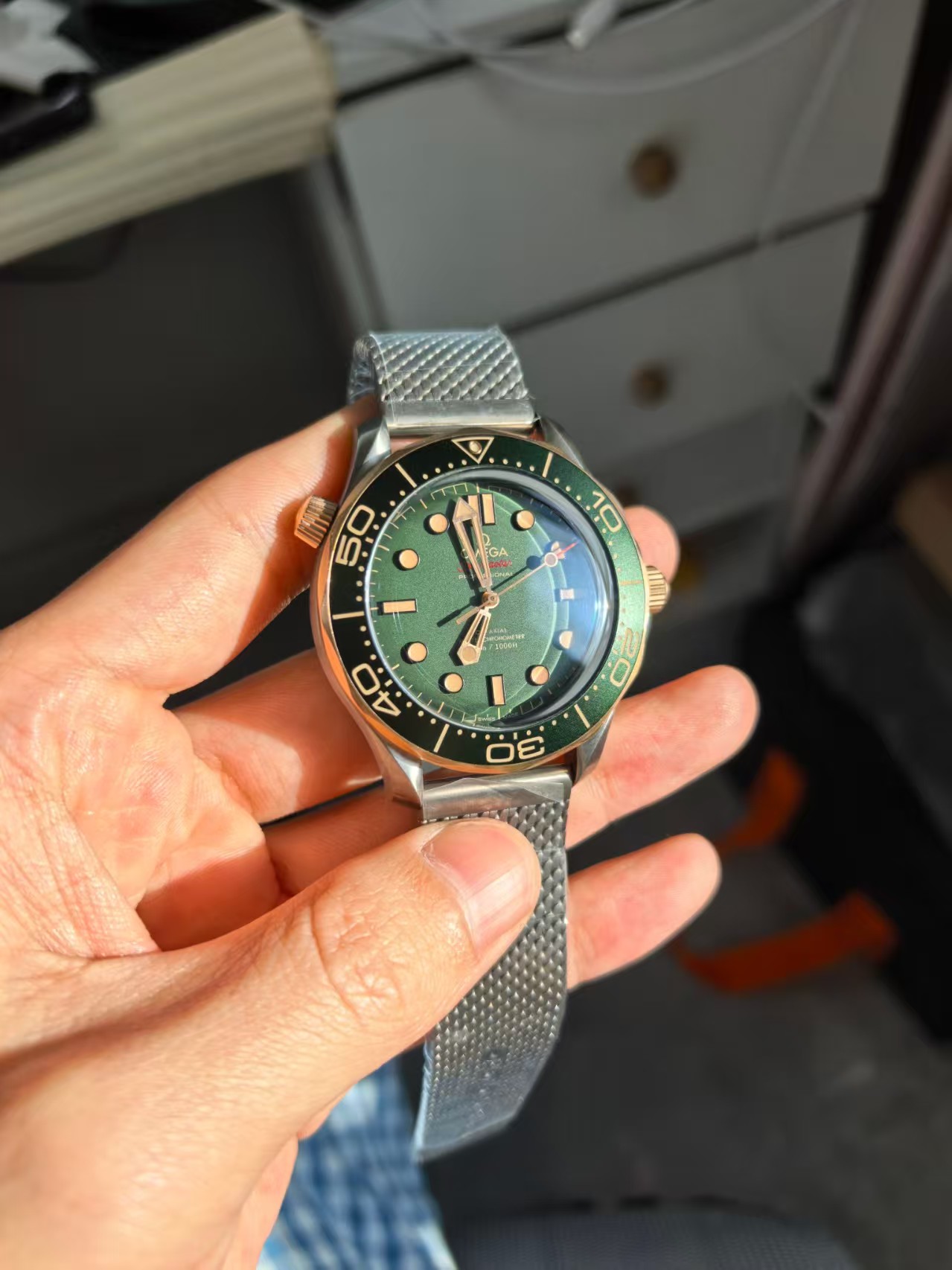 OR Factory Seamaster Bronze Gold Green — 6. fotoğraf