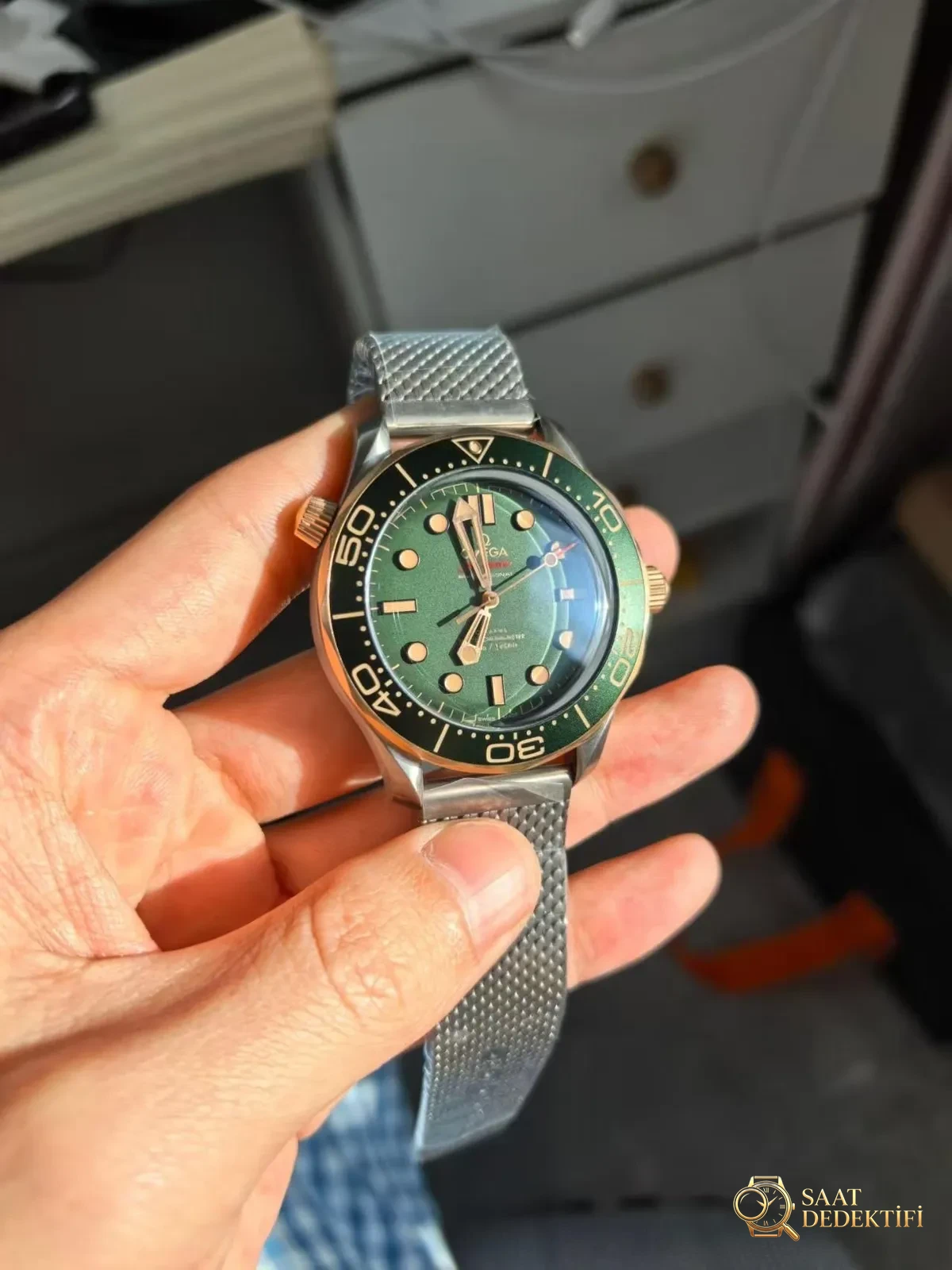 OR Factory Seamaster Bronze Gold Green - Makro Kadran ve İndeks İşçiliği