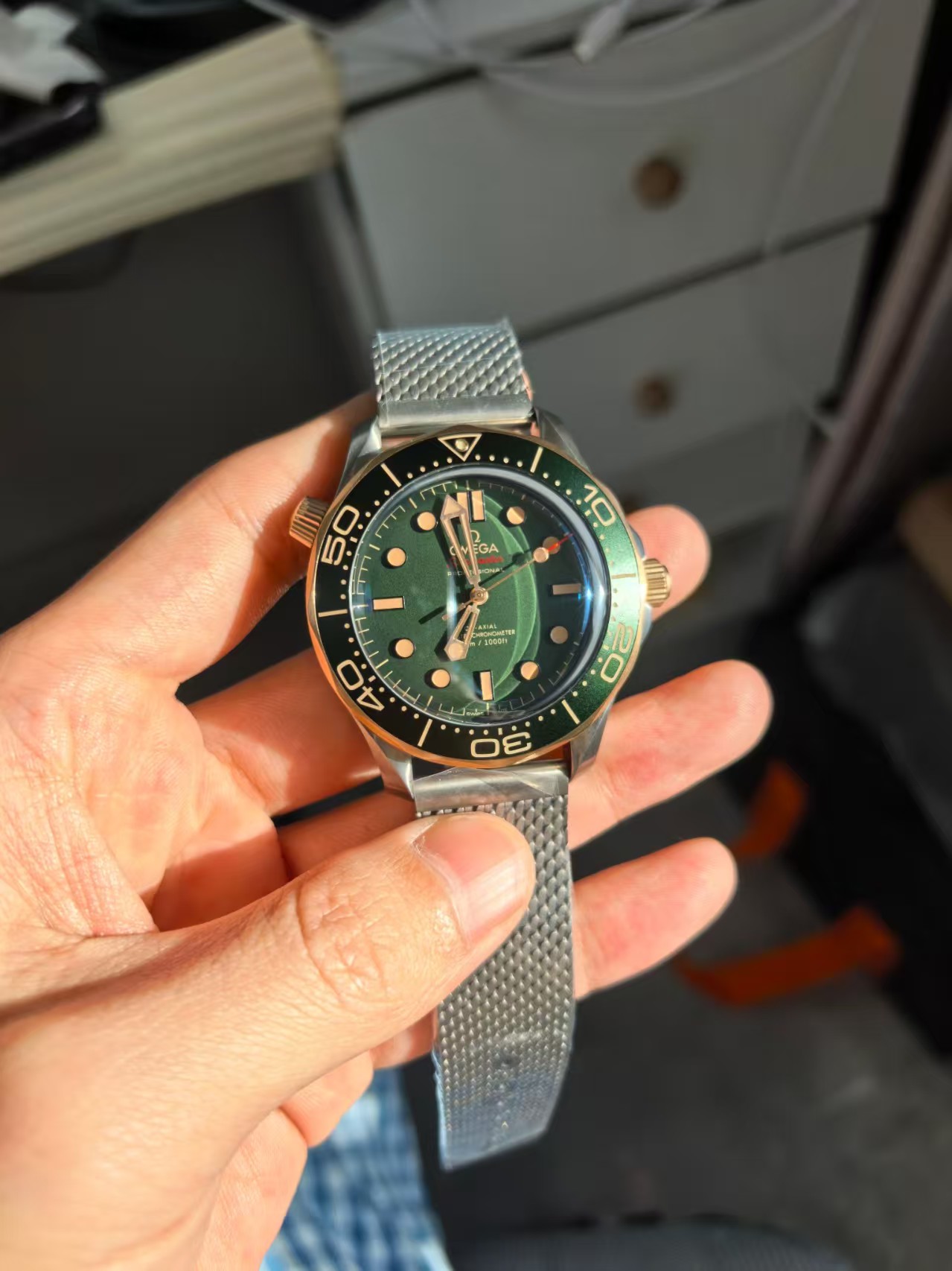 OR Factory Seamaster Bronze Gold Green — 7. fotoğraf