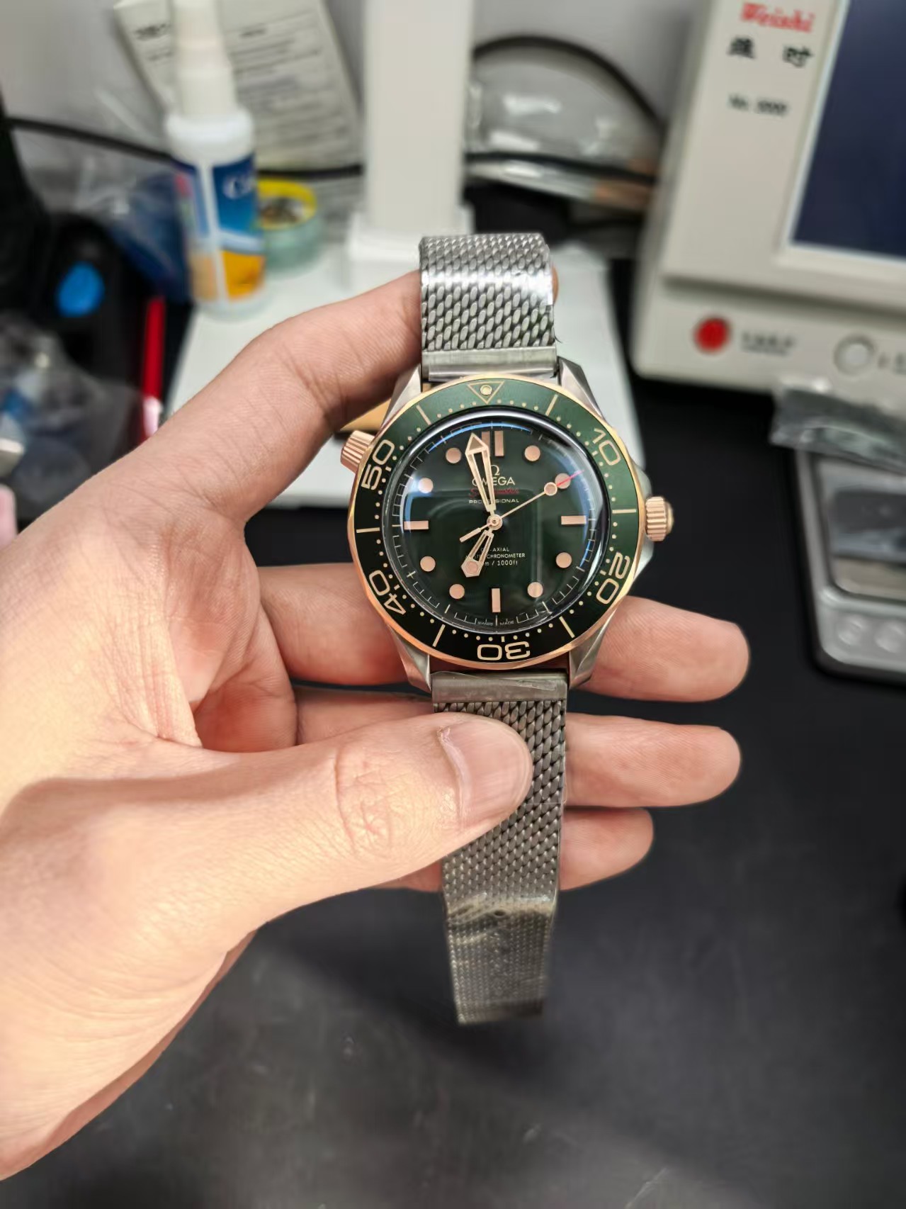 OR Factory Seamaster Bronze Gold Green — 8. fotoğraf