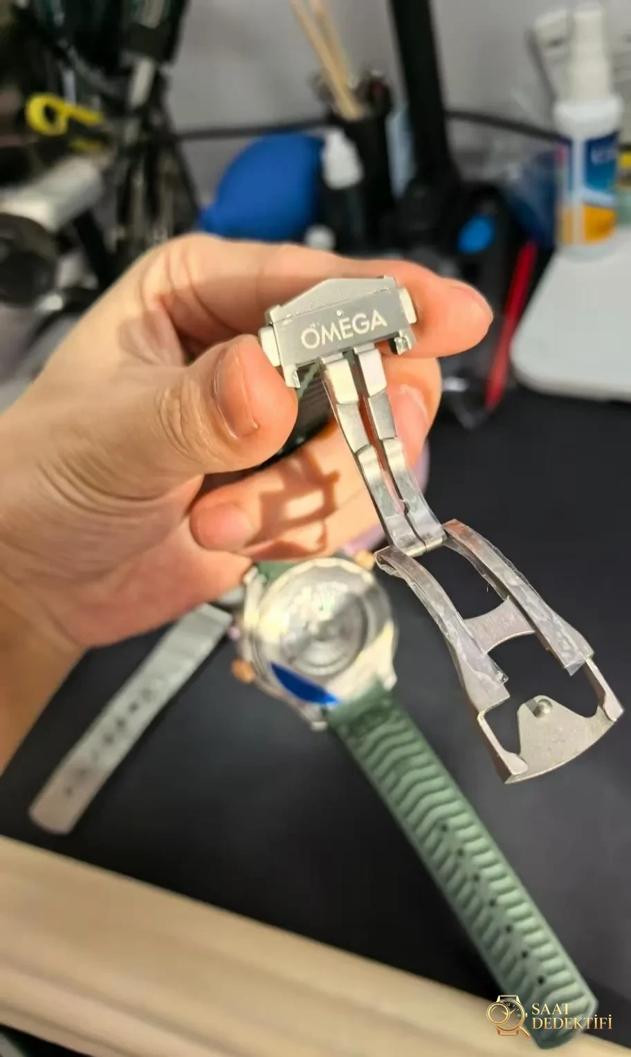 OR Factory Seamaster Bronze Gold Green - Toka İçi Mikro Ayar Mekanizması