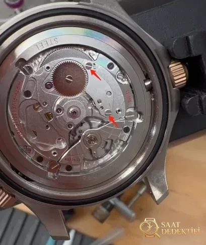 OR Factory Seamaster Free-Sprung 8806 - Tepe Kilit Mekanizması ve Conta Yapısı