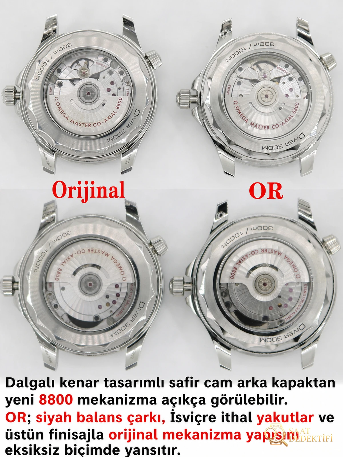 OR Factory yeni Seamaster 300 replika, orijinalle karşılaştırıldığında hangi açıklar ortaya çıkıyor? - Bilezik, Toka ve Klips Mekanizması