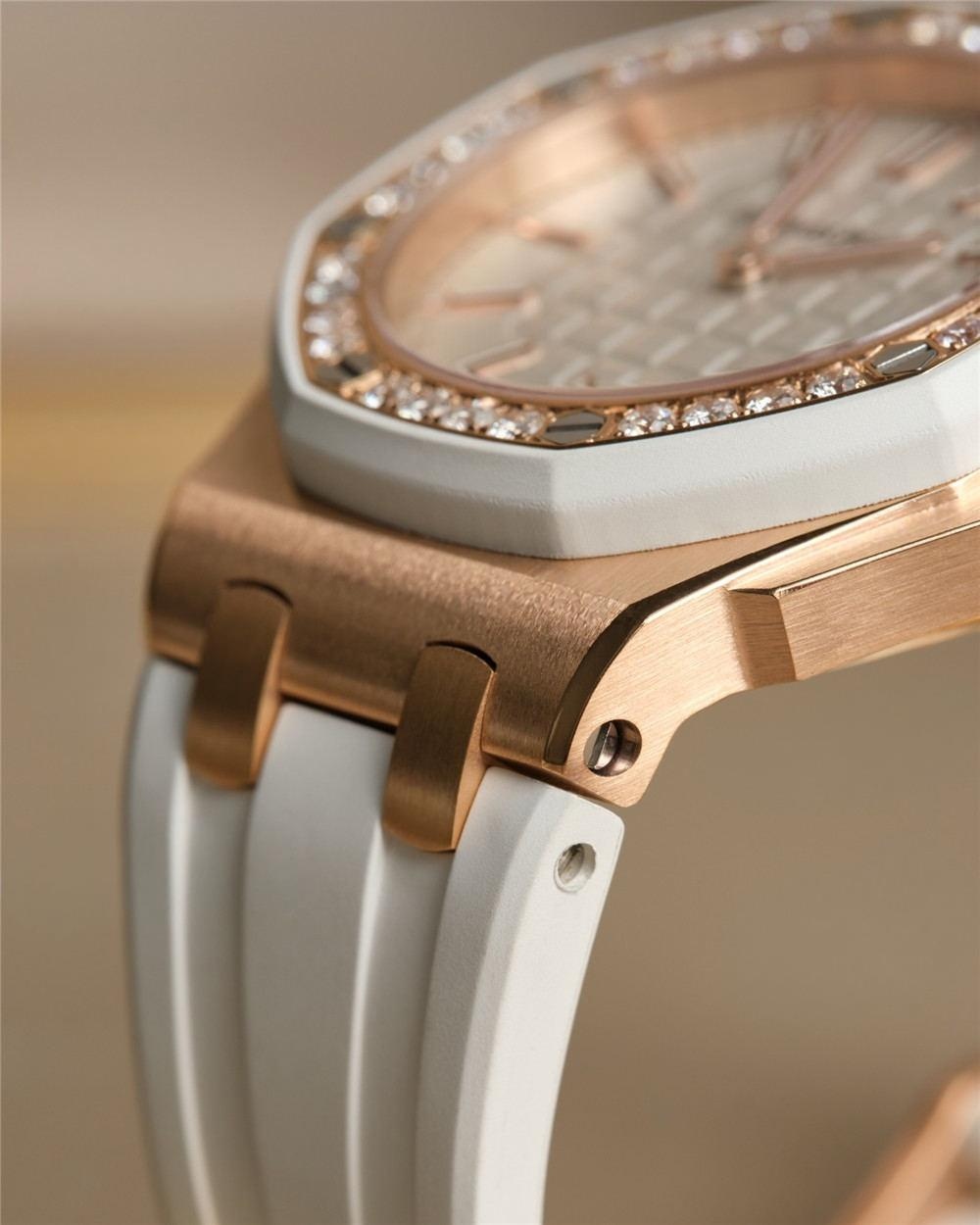 orijinal kalıp fabrikası Audemars Piguet Royal Oak 67540 kadın saatinin kalitesi iyi mi? — 8. fotoğraf