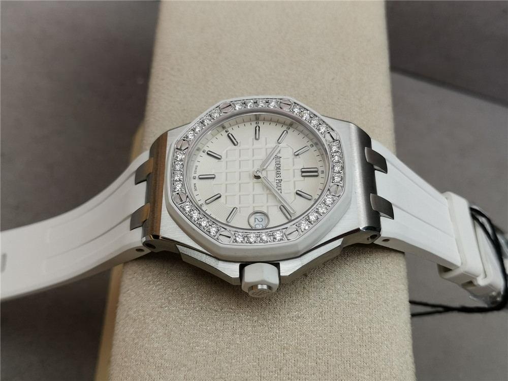 orijinal kalıp fabrikası Audemars Piguet Royal Oak 67540 kadın saatinin kalitesi iyi mi? — 23. fotoğraf