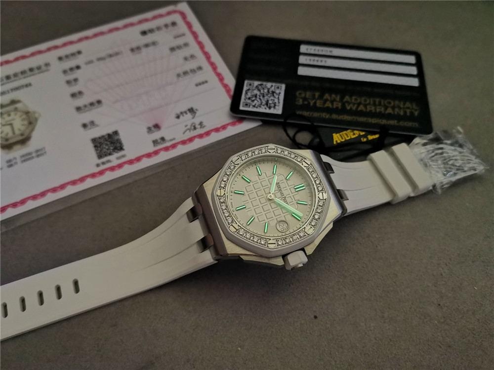 orijinal kalıp fabrikası Audemars Piguet Royal Oak 67540 kadın saatinin kalitesi iyi mi? — 27. fotoğraf