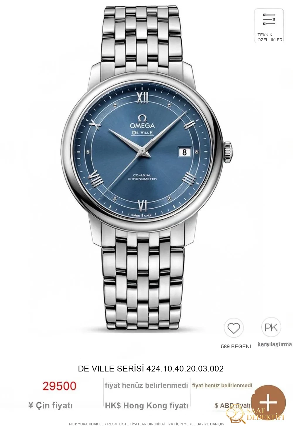 Revue de la montre Omega Replica – Vue de face et conception du boîtier