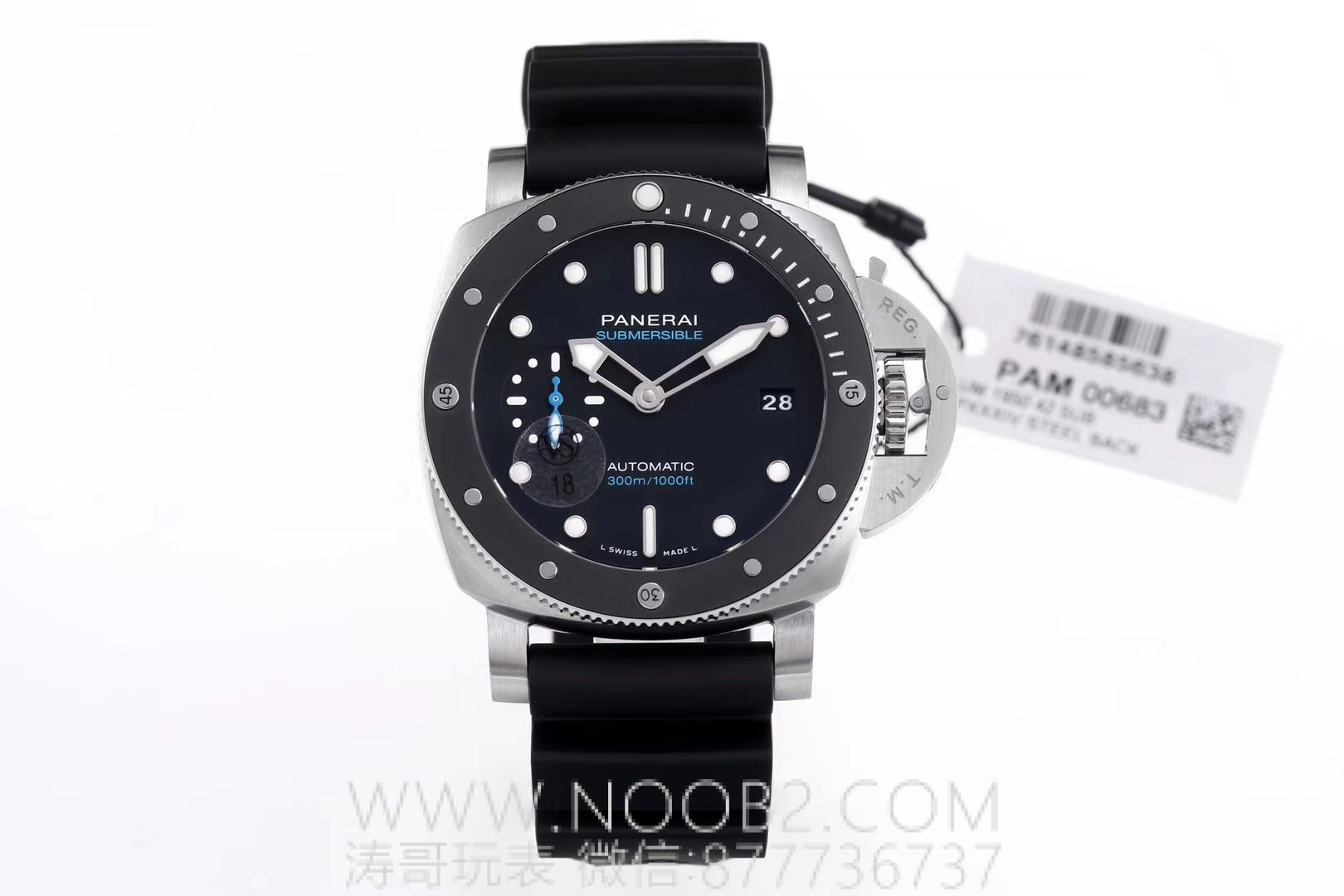 PAM01389'un küçültülmüş versiyonu: VS Panerai PAM683 seramik bezel 42 mm replika saat incelemesi — 3. fotoğraf