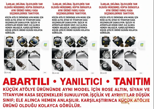 Panerai 441: Nanning mekanizmasından dönüştürülmüş tek kullanımlık mekanizma almamaya dikkat edin - Yan Profil ve Kordon Bağlantısı