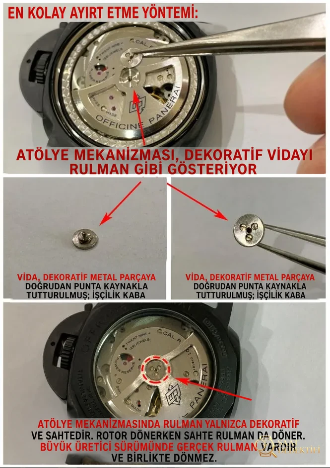Panerai 441: Nanning mekanizmasından dönüştürülmüş tek kullanımlık mekanizma almamaya dikkat edin - Genel Açı ve Estetik Duruş
