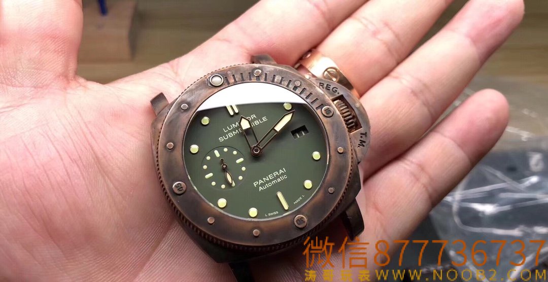 Panerai VS382 bronz saatin replikası nasıl? Nasıl yenilenir ve eskitilir? — 7. fotoğraf
