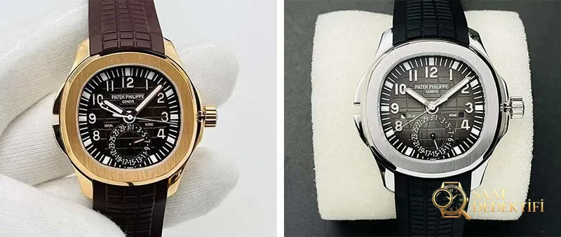Revisión del Patek Philippe Aquanaut 5164: vista frontal y diseño de la caja